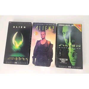 VHS Alien 1, 3‎ & Resurrection Horror Lot Sci-fi Videos Vintage 1990s